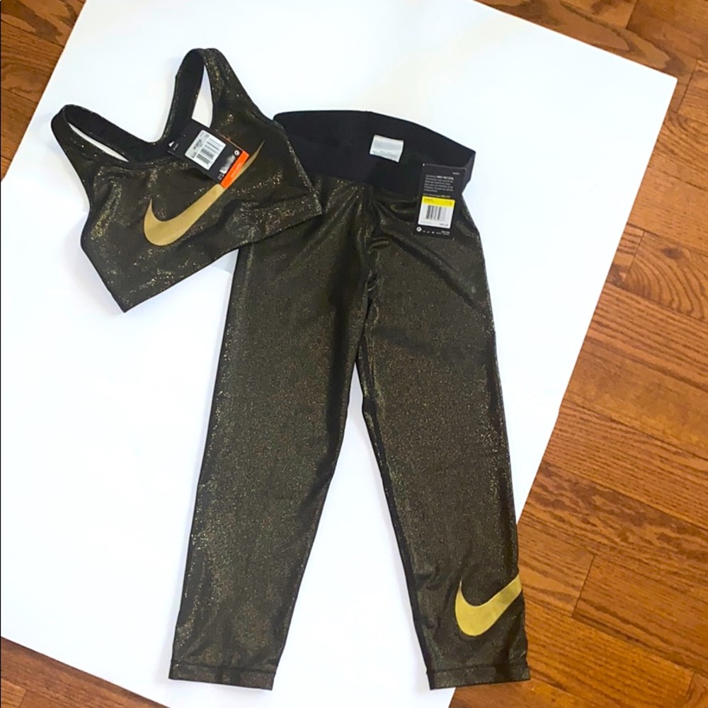 NWT* Nike Pro Cool Dri Fit Sports Bra & Crop Pant